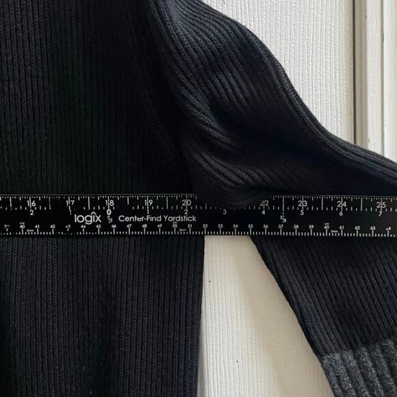 Lululemon Restful Intention Open Wrap Longline Sweater Black Grey Size 8 - Picture 12 of 13